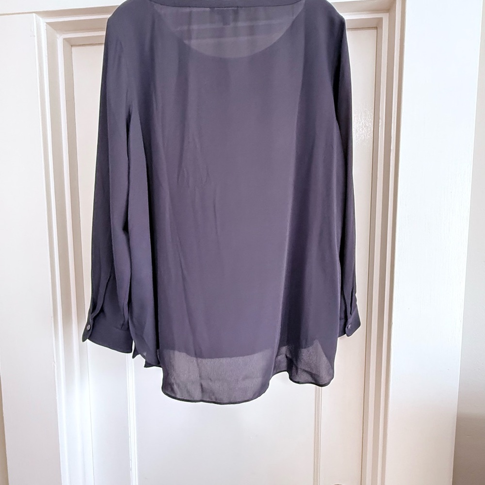 NWT Banana Republic Dark Blue Women's Blouse - Picture 4 of 4
